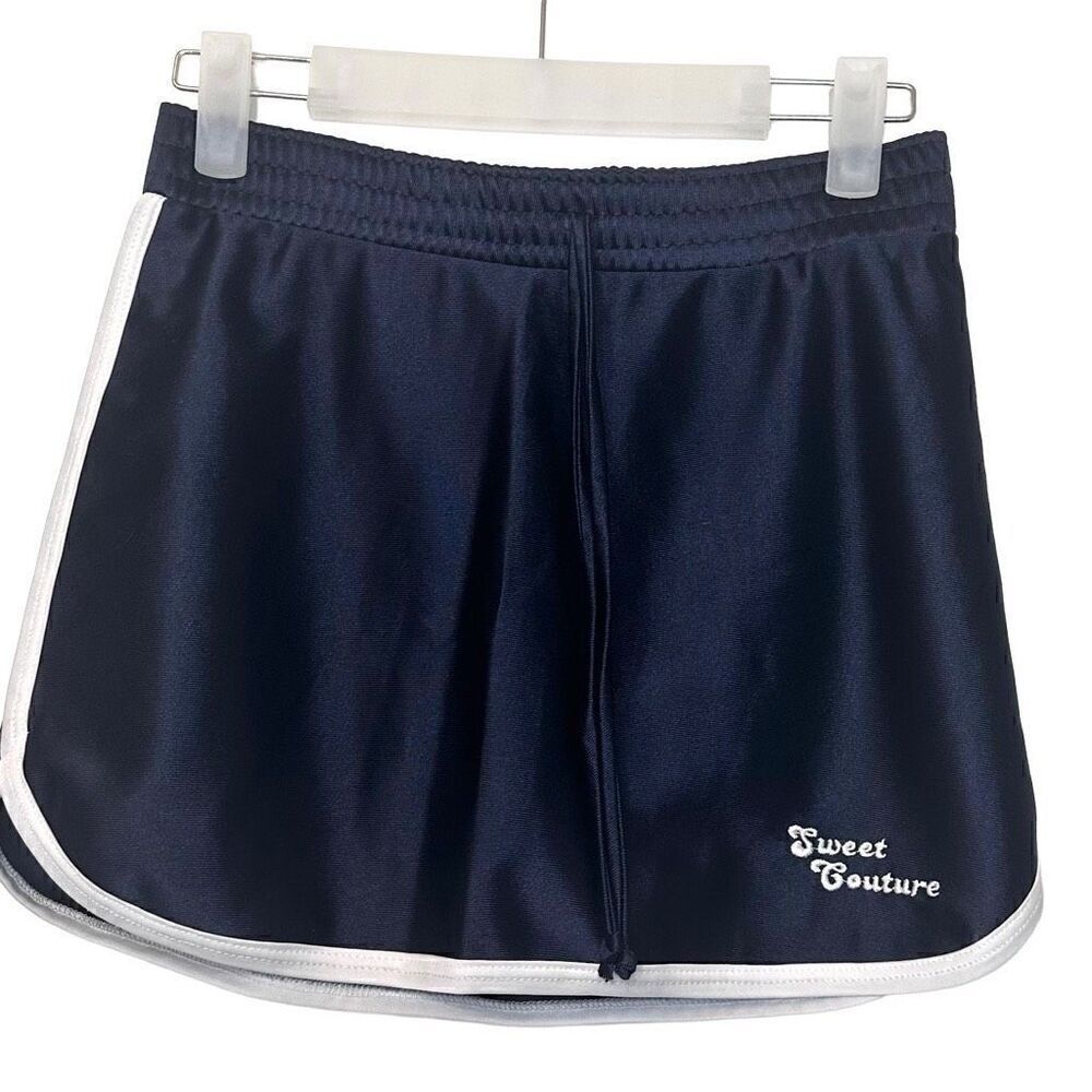 Next Era Girls Sweet Couture Elastic Waist Drawstring Athletic Skort Navy Large